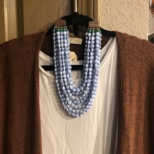 💋 Light blue statement necklace